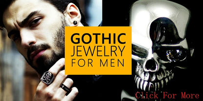 Disturbia Steampunk Rock Skull Bracelet for Men In Waterproof Stainless Steel Skeleton Men's Bracelet Man Bike Jewelry Boys Birthday Gifts Skull Skeleton Steel Stainless Steel Gothic Ring