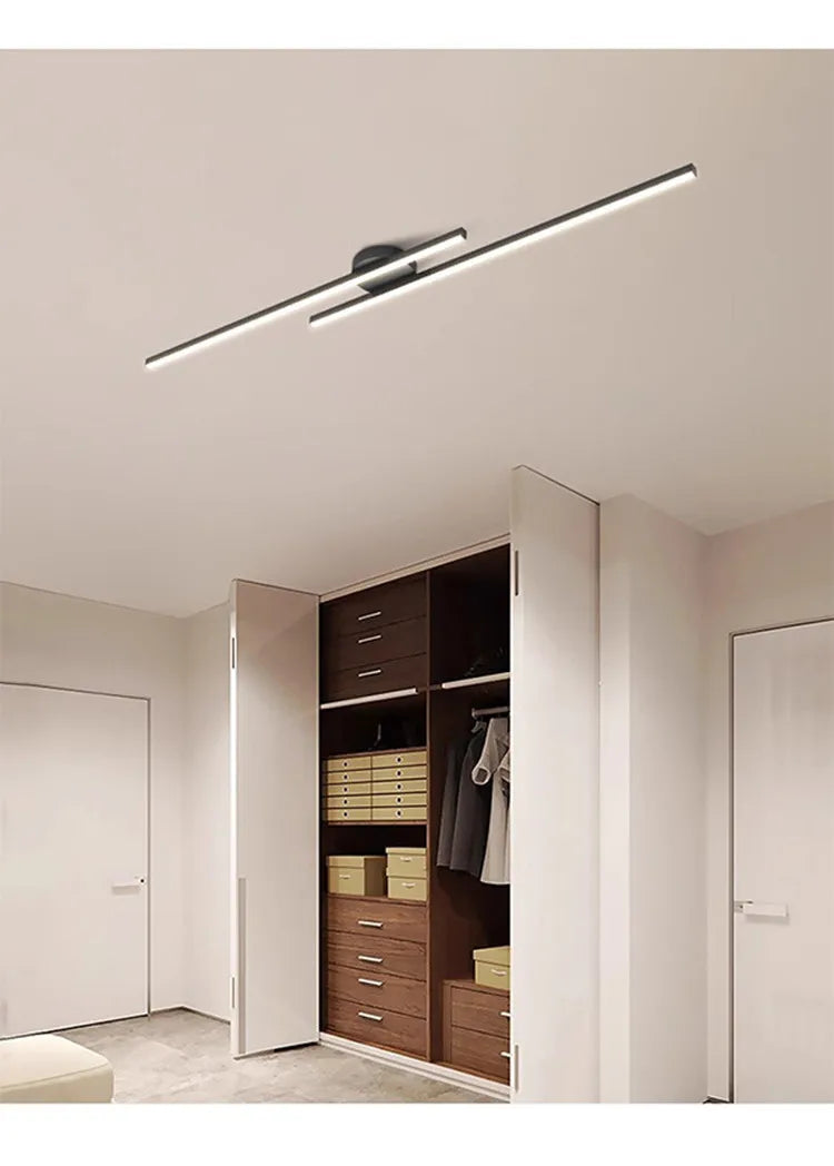 Nora Long Aluminium LED Ceiling Light Modern Creative Design Ceiling Lamp Indoor Lighting Fixture Hallway Balcony Aisle Office Lustre