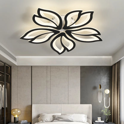 Artemide LED Ceiling Light Fixture, Modern Leaves Ceiling Lamp Flush Mount Ceiling for Living Room Study Room Dining Room Bedroom