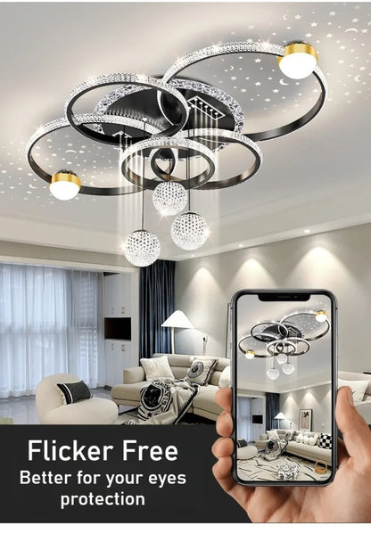 Gubi Modern LED Ceiling Light for Living Room Decor Pendant Light Interior Decoration Ceiling Luxury Chandelier Restaurant Lamp Villa
