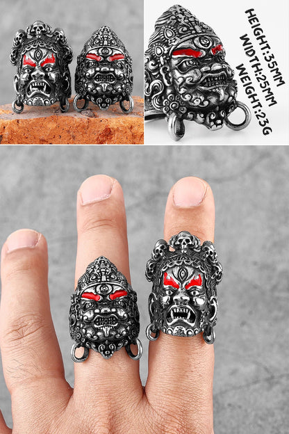 Killstar Vintage Punk Gothic All Skull Head Series Stainless Steel Womens Mens Rings Unique for Biker Jewelry Creativity Gift Wholesale Skull Gothic Steel Stainless Steel