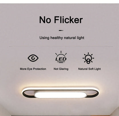 Endon LED Ceiling Light 220V 41CM Rectangular Strip Light Modern Minimalist Home Decor Corridor Light for Stairwells Entrance Balcony