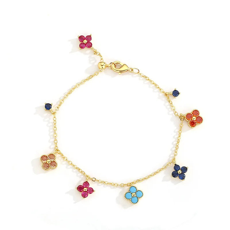 Aurielle 925 Sterling Silver Clover Bracelet