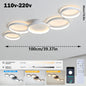 Lindby Led Ceiling Light 110V-220V 3 Colors App Bluetooth Dimming Modern Creativity Remote Control Living Room Bedroom Lamp