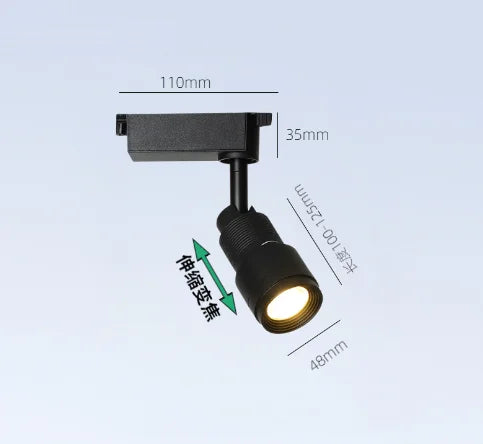 Eglo LED Ceiling Lamp Spot  Zoom 15-60 Degrees COB Downlights Track Light 7W 15W Lights AC220V Led Lights For Room Hotel Bedchamber