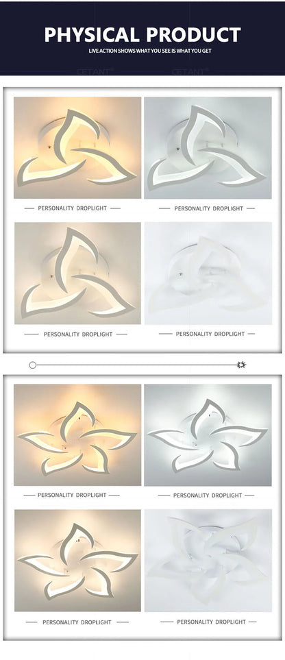 SLV Modern Led Ceiling Light With Creative Petal Design For Decorating Living Rooms Bedrooms Entrances Corridors Balconies Lighting