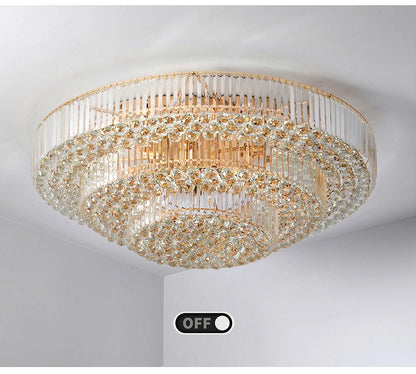 Arcchio LED Ceiling Lights Classical Round Ceiling Chandeliers Luxury Crystal Lustres Decor Home Plafonnier for Living Room