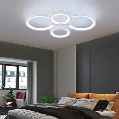 Nordlux Led Ceiling Light Modern Home Decor Lighting Flush Mounted Lustre White Acrylic Chandelier Fixture Bedroom Dining Living Room