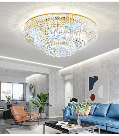 Arcchio LED Ceiling Lights Classical Round Ceiling Chandeliers Luxury Crystal Lustres Decor Home Plafonnier for Living Room