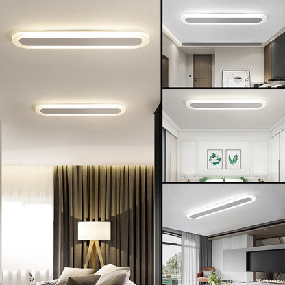 Lindby LED Ceiling Light Acrylic Long Wall Lamp Corridor Aisle Entrance Light Modern Minimalist Stair Balcony Light