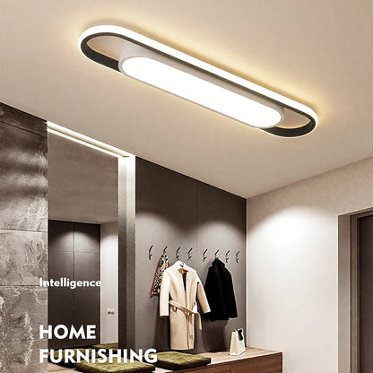 Endon LED Ceiling Light 220V 41CM Rectangular Strip Light Modern Minimalist Home Decor Corridor Light for Stairwells Entrance Balcony