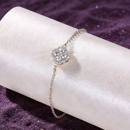 Celestique Moissanite Clover Bracelet