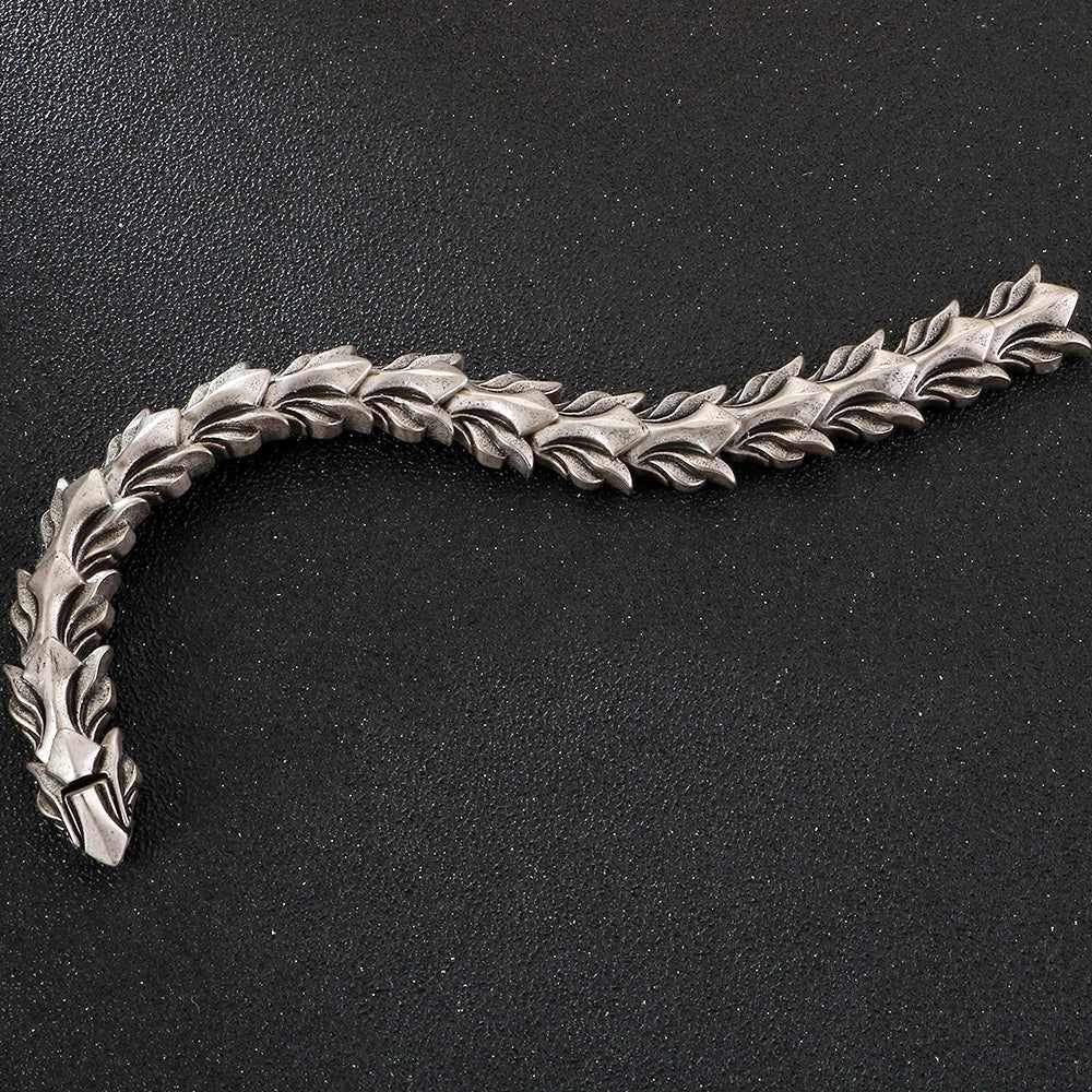 Killstar Cool Matte 316L Stainless Steel Men Bracelet for Man 17MM Width Keel Chain Bracelets Male Men's Male Jewelry 3 Sizes Available Steel Stainless Steel Gothic Ring Punk Biker Jewelry