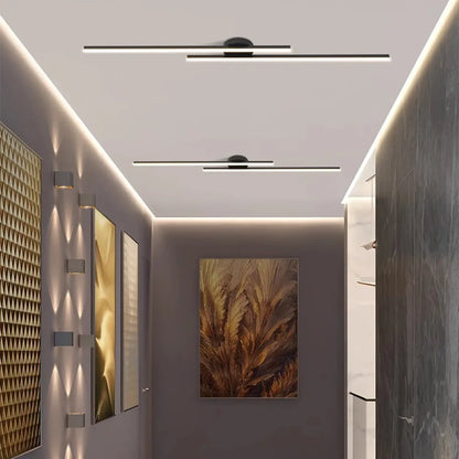 Nora Long Aluminium LED Ceiling Light Modern Creative Design Ceiling Lamp Indoor Lighting Fixture Hallway Balcony Aisle Office Lustre