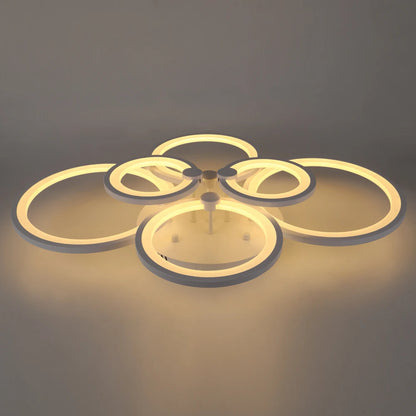 Nordlux Led Ceiling Light Modern Home Decor Lighting Flush Mounted Lustre White Acrylic Chandelier Fixture Bedroom Dining Living Room