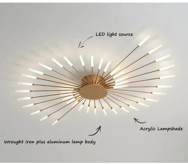 Eglo Modern LED Ceiling Lamp Living Room Dining Bedroom Ceiling Chandelier Lights Nordic Fireworks Design Home Decor Indoor Lighting
