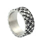 The Great Frog 10MM Wide Nordic Viking Celtic Rings Stainless Steel Punk Fashion Viking Trinity Ring for Men Women Amulet Jewelry Wholesale Steel Stainless Steel