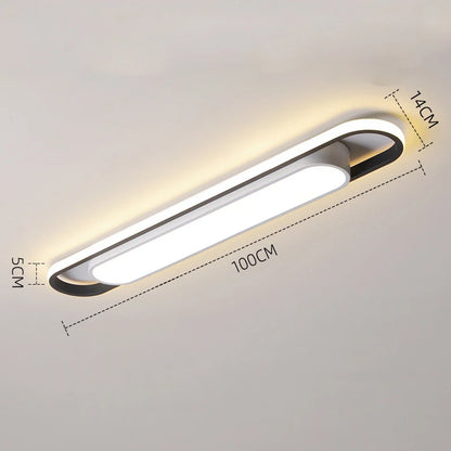 Eglo Hot Sale Led Ceiling Light Rectangular For Kitchen Aisle Home Decor Chandelier Dining Table Long Strip Lamp Modern Ceiling Lam