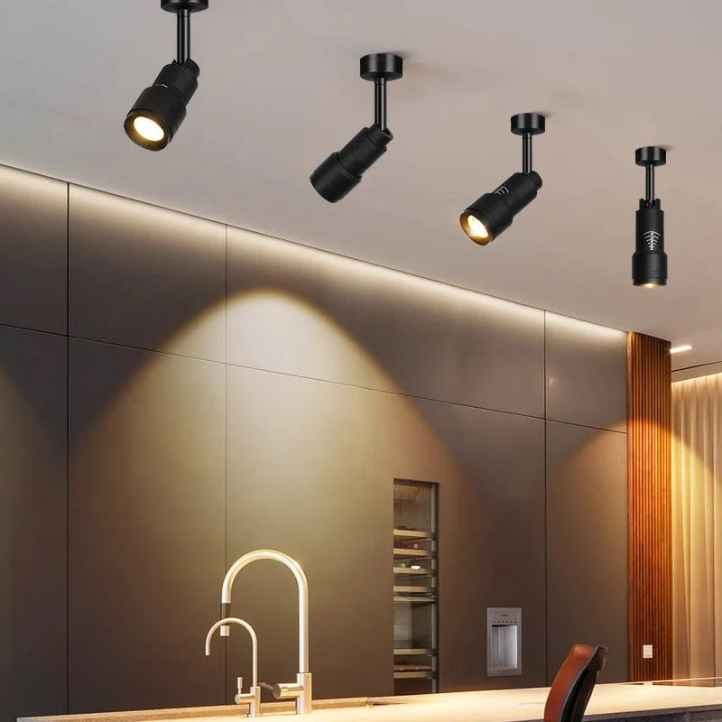 Eglo LED Ceiling Lamp Spot  Zoom 15-60 Degrees COB Downlights Track Light 7W 15W Lights AC220V Led Lights For Room Hotel Bedchamber