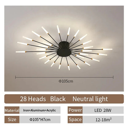 Eglo Modern LED Ceiling Lamp Living Room Dining Bedroom Ceiling Chandelier Lights Nordic Fireworks Design Home Decor Indoor Lighting