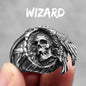 Killstar Vintage Punk Gothic All Skull Head Series Stainless Steel Womens Mens Rings Unique for Biker Jewelry Creativity Gift Wholesale Skull Gothic Steel Stainless Steel