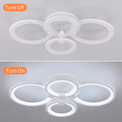 Nordlux Led Ceiling Light Modern Home Decor Lighting Flush Mounted Lustre White Acrylic Chandelier Fixture Bedroom Dining Living Room