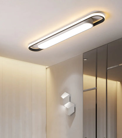 Eglo Hot Sale Led Ceiling Light Rectangular For Kitchen Aisle Home Decor Chandelier Dining Table Long Strip Lamp Modern Ceiling Lam