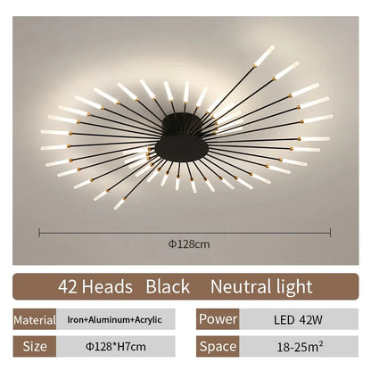 Eglo Modern LED Ceiling Lamp Living Room Dining Bedroom Ceiling Chandelier Lights Nordic Fireworks Design Home Decor Indoor Lighting