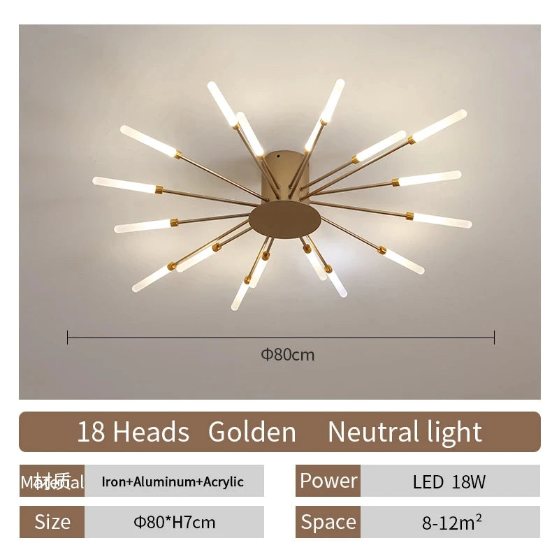 Eglo Modern LED Ceiling Lamp Living Room Dining Bedroom Ceiling Chandelier Lights Nordic Fireworks Design Home Decor Indoor Lighting