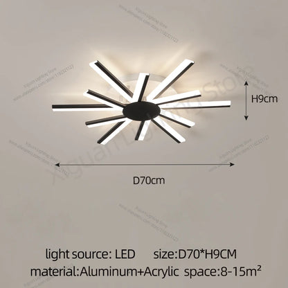 Lucide LED Ceiling Light Living Room Flower Shape Chandelier Dining Room Bedroom Ceiling Pendant Light Nordic Design Home Decoration