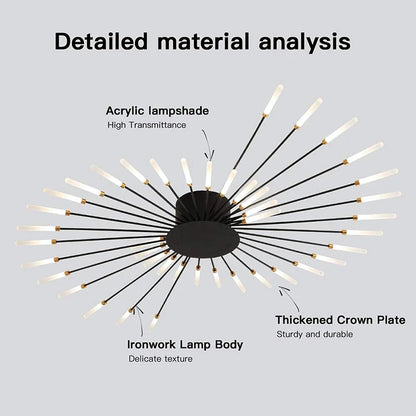 Eglo Modern LED Ceiling Lamp Living Room Dining Bedroom Ceiling Chandelier Lights Nordic Fireworks Design Home Decor Indoor Lighting