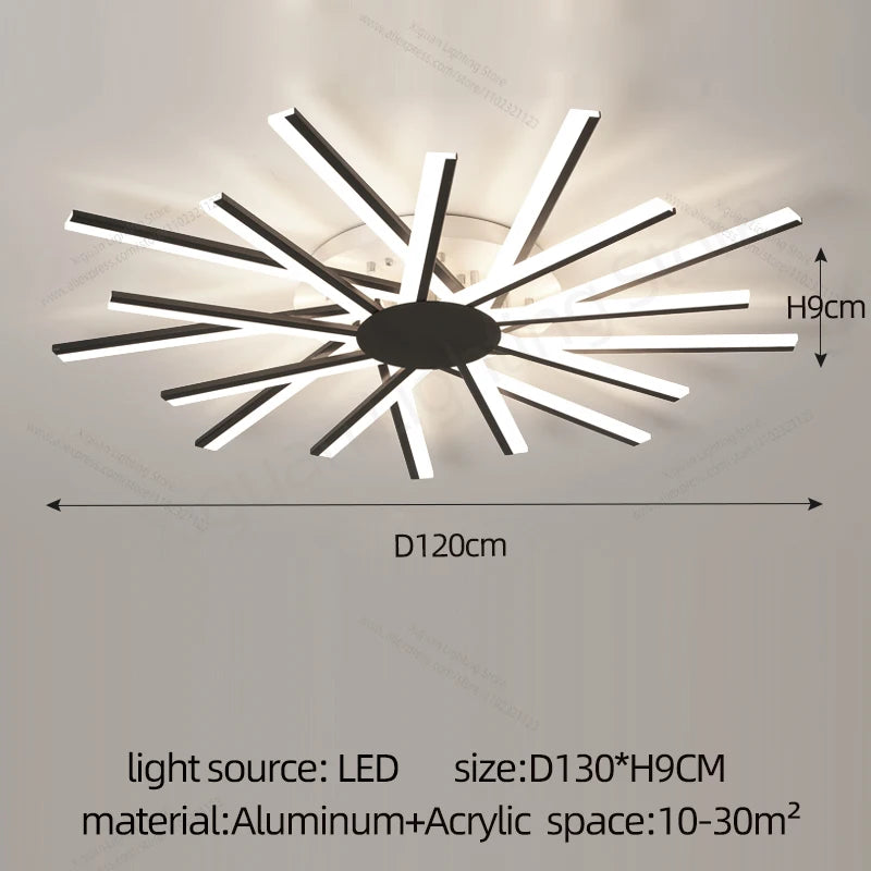 Lucide LED Ceiling Light Living Room Flower Shape Chandelier Dining Room Bedroom Ceiling Pendant Light Nordic Design Home Decoration