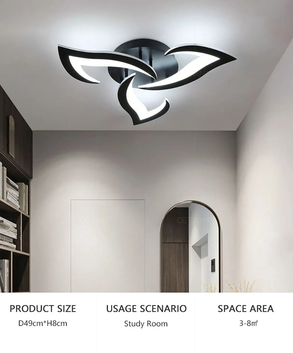 SLV Modern Led Ceiling Light With Creative Petal Design For Decorating Living Rooms Bedrooms Entrances Corridors Balconies Lighting