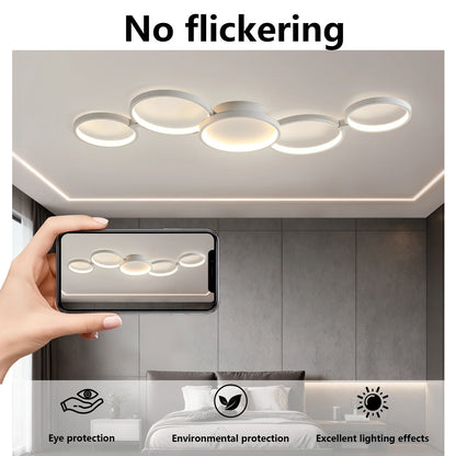 Lindby Led Ceiling Light 110V-220V 3 Colors App Bluetooth Dimming Modern Creativity Remote Control Living Room Bedroom Lamp