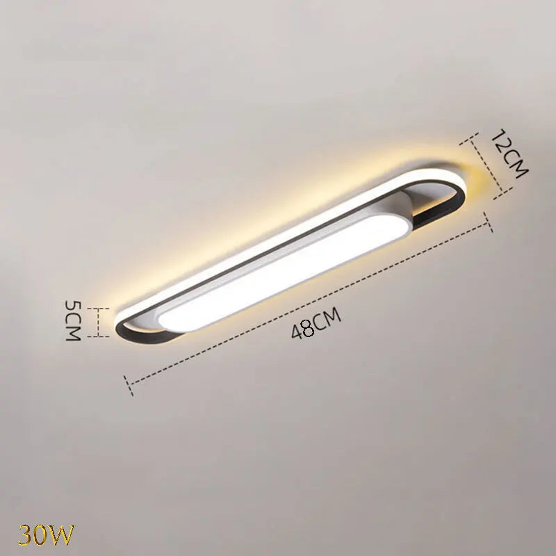 Eglo Hot Sale Led Ceiling Light Rectangular For Kitchen Aisle Home Decor Chandelier Dining Table Long Strip Lamp Modern Ceiling Lam