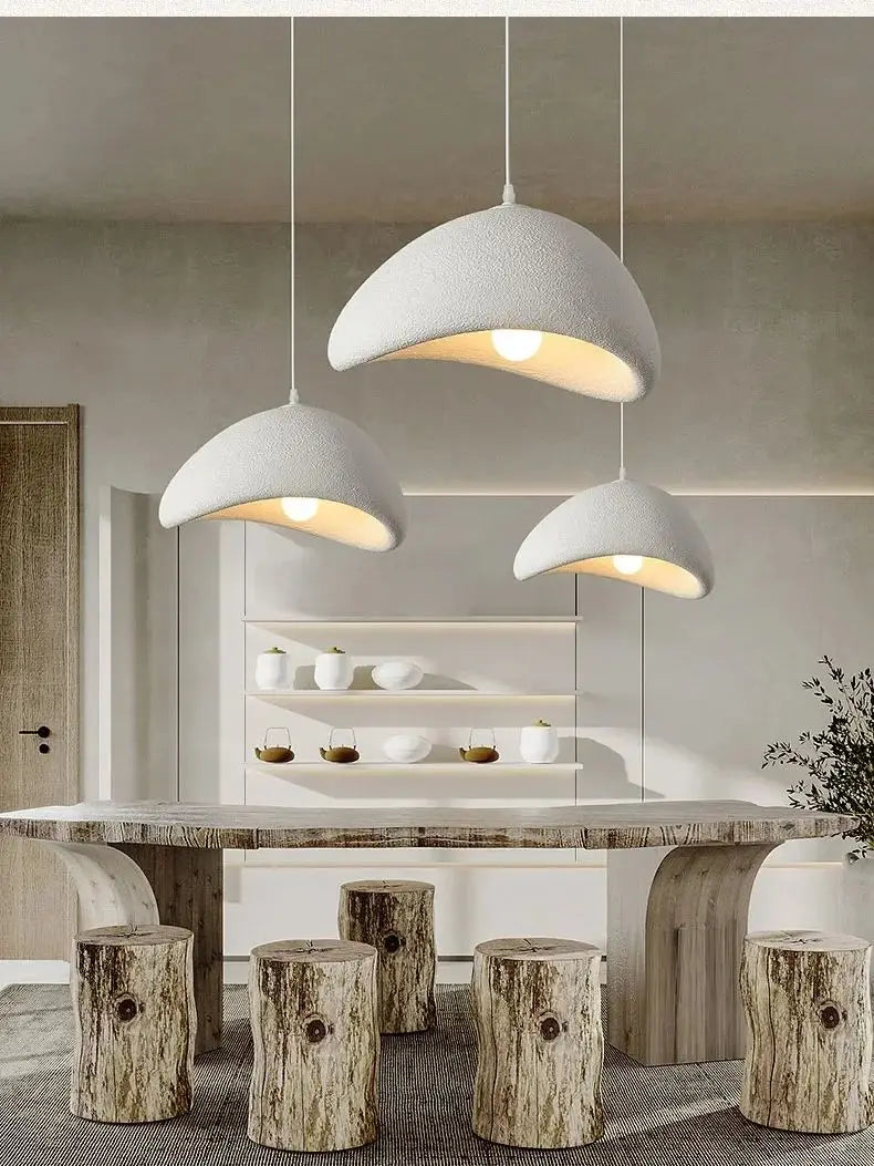 Gubi Modern LED Ceiling Chandelier Lights for Living Room Bedroom Dining Room Pendant Lights Nordic Wabi Sabi Home Decor Hanging Lamp