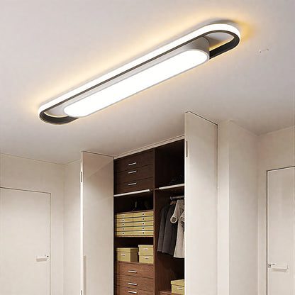 Endon LED Ceiling Light 220V 41CM Rectangular Strip Light Modern Minimalist Home Decor Corridor Light for Stairwells Entrance Balcony