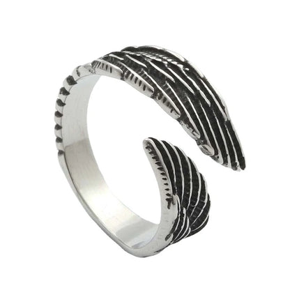 The Great Frog 10MM Wide Nordic Viking Celtic Rings Stainless Steel Punk Fashion Viking Trinity Ring for Men Women Amulet Jewelry Wholesale Steel Stainless Steel