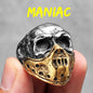 Killstar Vintage Punk Gothic All Skull Head Series Stainless Steel Womens Mens Rings Unique for Biker Jewelry Creativity Gift Wholesale Skull Gothic Steel Stainless Steel