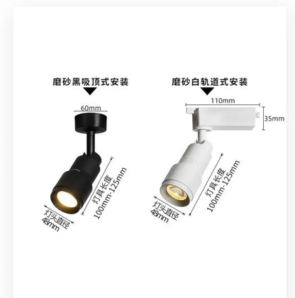 Eglo LED Ceiling Lamp Spot  Zoom 15-60 Degrees COB Downlights Track Light 7W 15W Lights AC220V Led Lights For Room Hotel Bedchamber