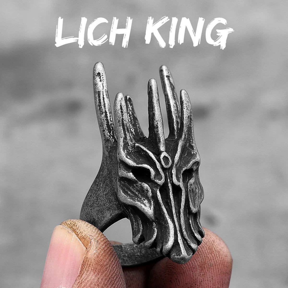 Killstar Vintage Punk Gothic All Skull Head Series Stainless Steel Womens Mens Rings Unique for Biker Jewelry Creativity Gift Wholesale Skull Gothic Steel Stainless Steel