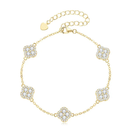 Élanor Jewels Moissanite Clover Bracelet