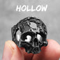 Killstar Vintage Punk Gothic All Skull Head Series Stainless Steel Womens Mens Rings Unique for Biker Jewelry Creativity Gift Wholesale Skull Gothic Steel Stainless Steel
