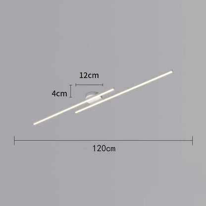 Nora Long Aluminium LED Ceiling Light Modern Creative Design Ceiling Lamp Indoor Lighting Fixture Hallway Balcony Aisle Office Lustre