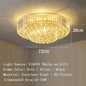 Arcchio LED Ceiling Lights Classical Round Ceiling Chandeliers Luxury Crystal Lustres Decor Home Plafonnier for Living Room
