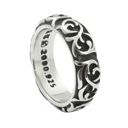 The Great Frog 10MM Wide Nordic Viking Celtic Rings Stainless Steel Punk Fashion Viking Trinity Ring for Men Women Amulet Jewelry Wholesale Steel Stainless Steel