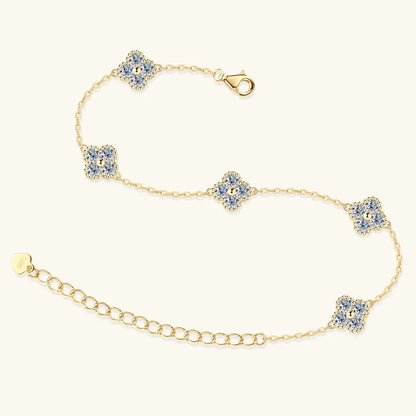 Élanor Jewels Moissanite Clover Bracelet