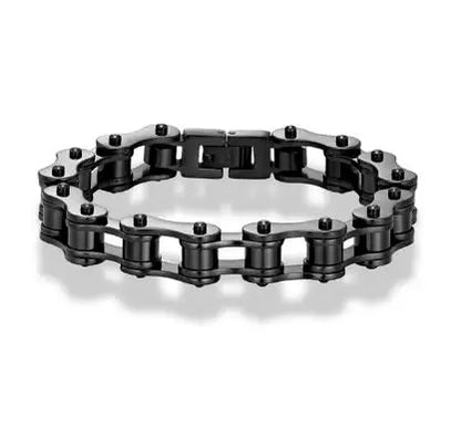 Blackcraft Cult Never Fade Rock Viking Wolf Bracelet Men's handmade cord Wolf Bead Punk Bracelets Biker Jewelry Wolf Black Gothic Ring
