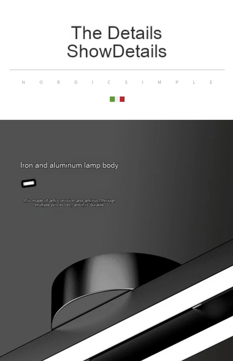 Lindby Long Aluminium Modern LED Ceiling Light Creative Design Ceiling Lamp Indoor Lighting Fixture Hallway Balcony Aisle Office Lustre