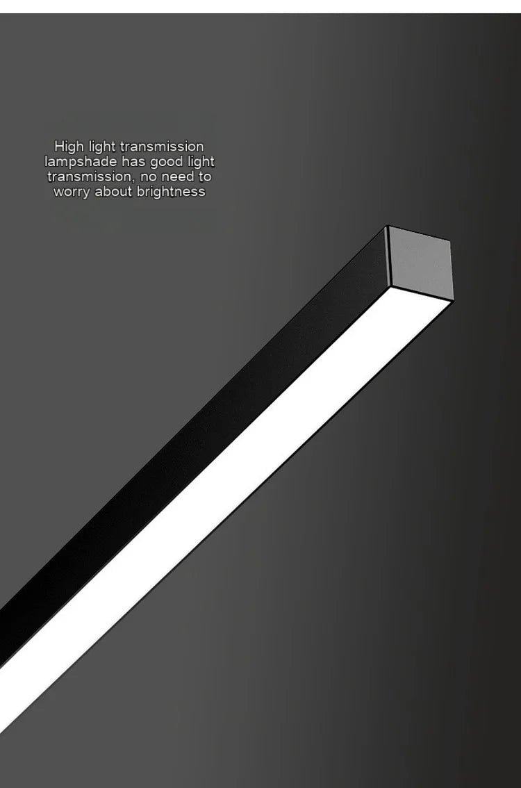 Lindby Long Aluminium Modern LED Ceiling Light Creative Design Ceiling Lamp Indoor Lighting Fixture Hallway Balcony Aisle Office Lustre